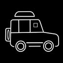 Off Road Car Car Safari Handmade Art Neon Sign