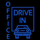 Office Drive In Handmade Art Neon Sign