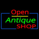 Open Antiques Shop Handmade Art Neon Sign
