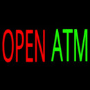 Open Atm 2 Handmade Art Neon Sign