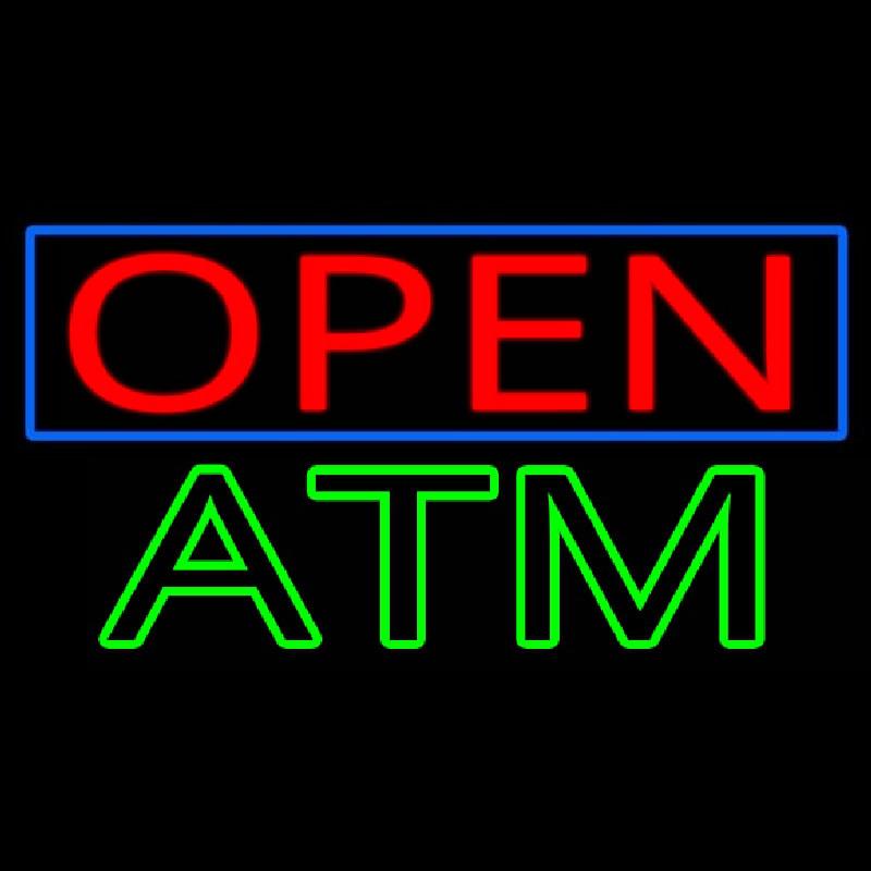 Open Atm Handmade Art Neon Sign