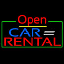 Open Car Rental Handmade Art Neon Sign