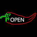 Open Chili Handmade Art Neon Sign