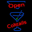 Open Cocktails Handmade Art Neon Sign