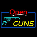 Open Guns Handmade Art Neon Sign