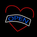 Open Heart Handmade Art Neon Sign