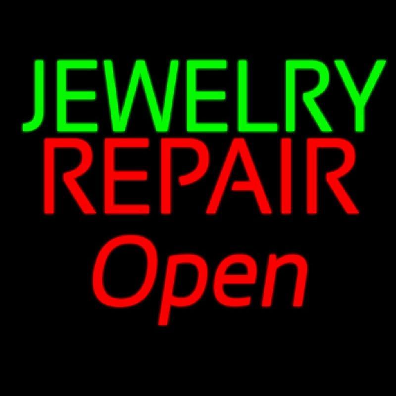 Open Jewelry Repair Handmade Art Neon Sign