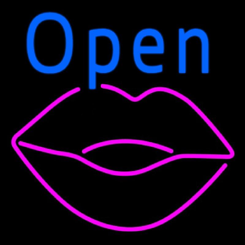 Open Lip Handmade Art Neon Sign