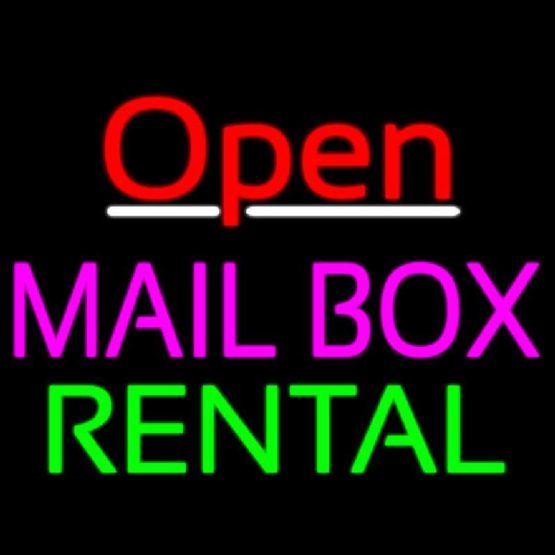 Open Mailbox Rental Handmade Art Neon Sign