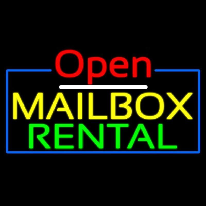 Open Mailbox Rental Handmade Art Neon Sign