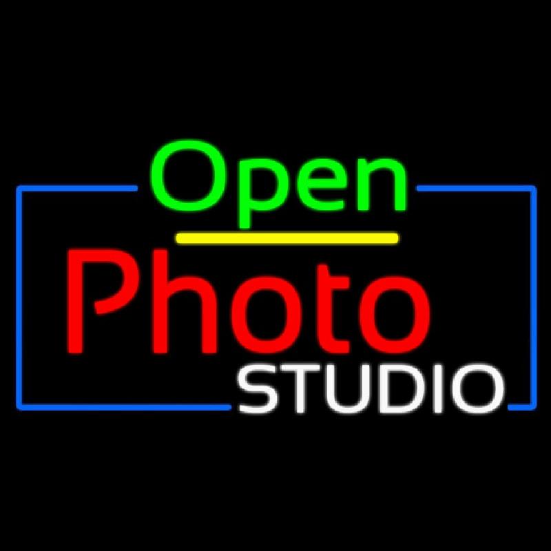 Open Photo Studio Handmade Art Neon Sign