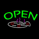 Open Pizza Logo Handmade Art Neon Sign