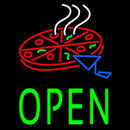 Open Pizza Handmade Art Neon Sign