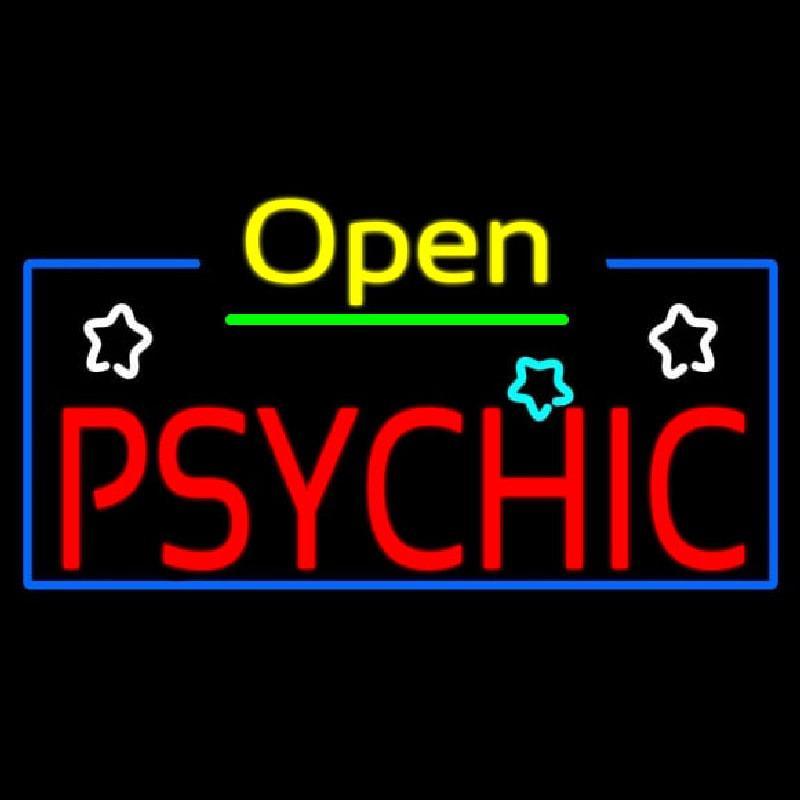 Open Psychic Handmade Art Neon Sign