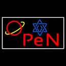 Open Psychic White Border Handmade Art Neon Sign