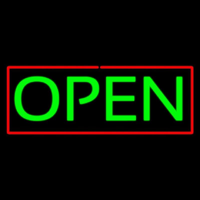 Open Rg Handmade Art Neon Sign