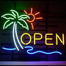 Open Handmade Art Neon Sign