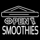 Open Smoothies Handmade Art Neon Sign