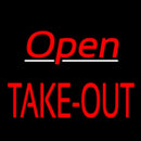 Open Take Out Handmade Art Neon Sign