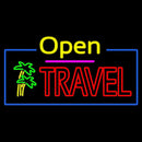 Open Travel Handmade Art Neon Sign