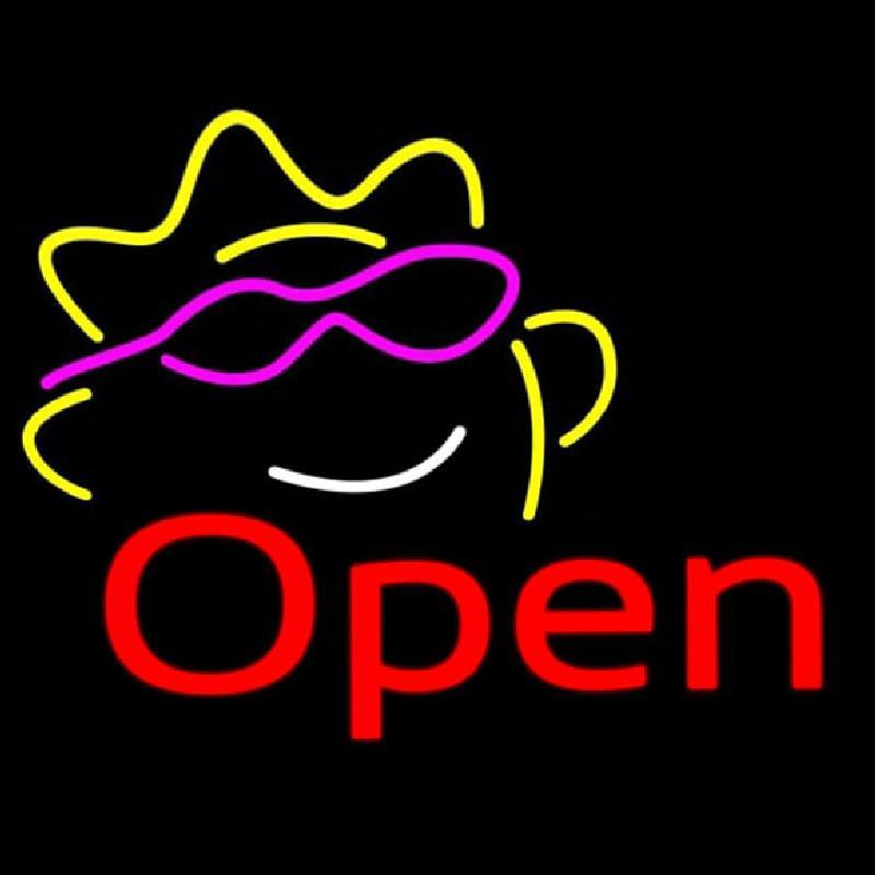 Open W Sun Logo Handmade Art Neon Sign