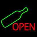 Open Wine Glass Handmade Art Neon Sign