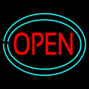Open With Two Border Handmade Art Neon Sign