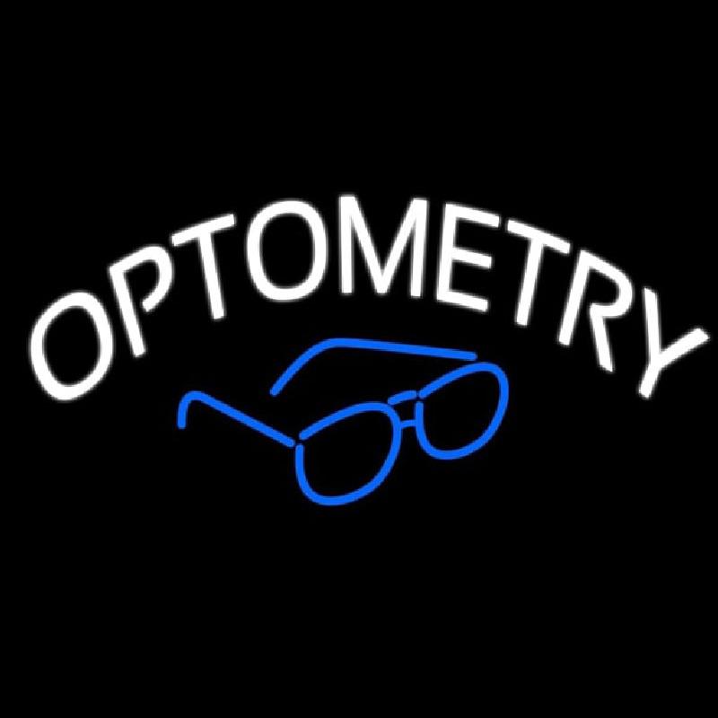 Optometry With Glass Logo Handmade Art Neon Sign