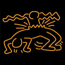 Orange Art Painting Handmade Art Neon Sign