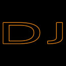 Orange Dj Double Stroke Handmade Art Neon Sign