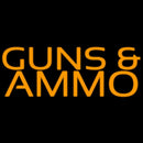 Orange Guns And Ammo Handmade Art Neon Sign