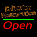 Orange Photo Restoration With Open 2 Handmade Art Neon Sign