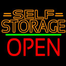Orange Self Storage Block With Open 1 Handmade Art Neon Sign