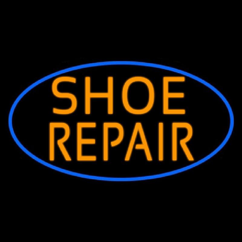 Orange Shoe Repair Handmade Art Neon Sign
