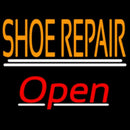 Orange Shoe Repair Open With Line Handmade Art Neon Sign