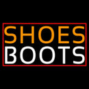 Orange Shoes White Boots With Border Handmade Art Neon Sign