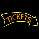 Orange Tickets Yellow Arrow Handmade Art Neon Sign