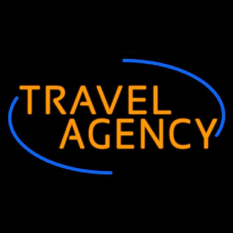 Orange Travel Agency Handmade Art Neon Sign