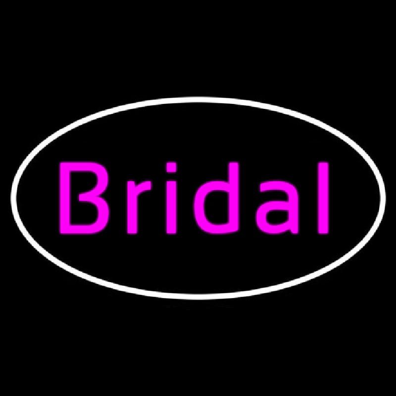 Oval Bridal Cursive Handmade Art Neon Sign