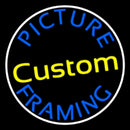 Oval Custom Picture Framing Handmade Art Neon Sign