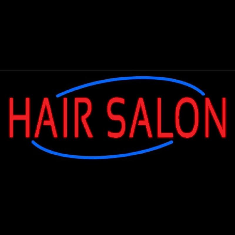 Oval Hair Salon Handmade Art Neon Sign
