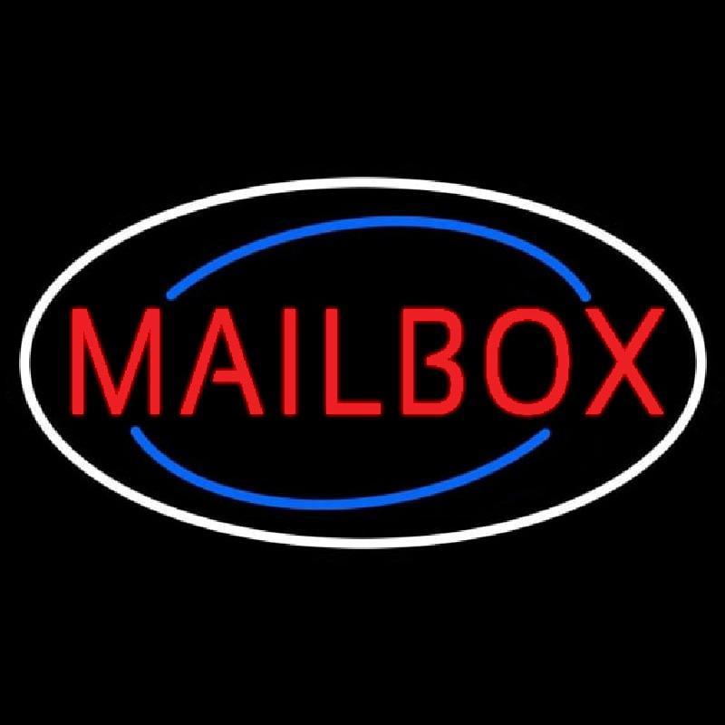 Oval Mailbox Deco Style Handmade Art Neon Sign