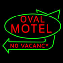 Oval Motel No Vacancy Handmade Art Neon Sign