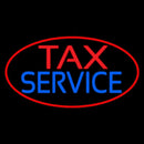 Oval Tax Service Handmade Art Neon Sign