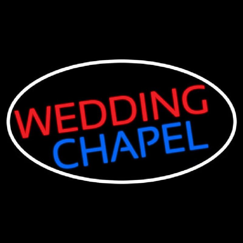 Oval Wedding Chapel Block Handmade Art Neon Sign
