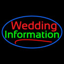 Oval Wedding Information Handmade Art Neon Sign