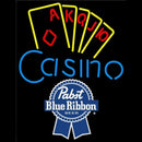Pabst Blue Ribbon Poker Casino Ace Series Beer Sign Handmade Art Neon Sign