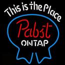 Pabst Light This is the Place Beer Sign Handmade Art Neon Sign