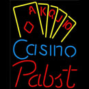 Pabst Poker Casino Ace Series Beer Sign Handmade Art Neon Sign