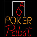 Pabst Poker Squver Ace Beer Sign Handmade Art Neon Sign